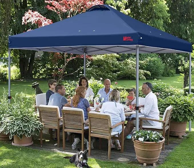 MASTERCANOPY Durable Pop-up Canopy Tent with Roller Bag (10x10, Navy Blue) by GreenHaven Gardens