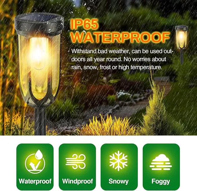 Solar Pathway Lights Outdoor 8 Pack, Solar Lights Outdoor Waterproof IP65, Bright Auto On/Off Driveway Patio Light, LED Solar Garden Lights Landscape Lighting for Walkway Lawn Yard by GreenHaven Gardens