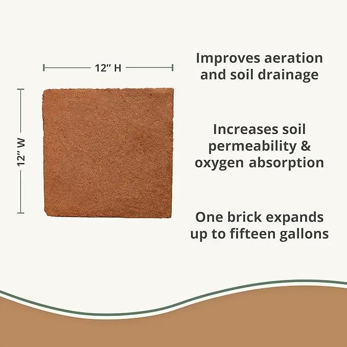 Buffered Coco Bliss (40lbs) - 100% Buffered Coco Coir - Organic Coco Coir for Plants, Garden Soil, & Potting Mixes - Coconut Fiber Substrate Mixes with Potting Soil for Indoor Plants & Outdoor Plants by GreenHaven Gardens