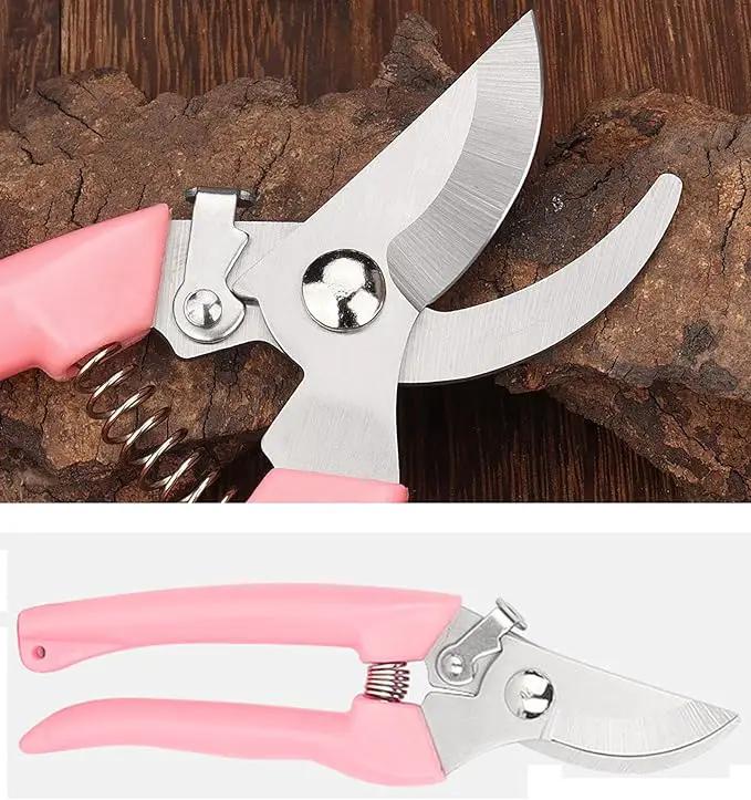 2pcs Garden Flower Shears Pruning Shears 6.9 inches Scissors Lightweight Plant Scissors for Cutting Flowers, Trimming Plants, Bonsai, Fruits Picking by GreenHaven Gardens