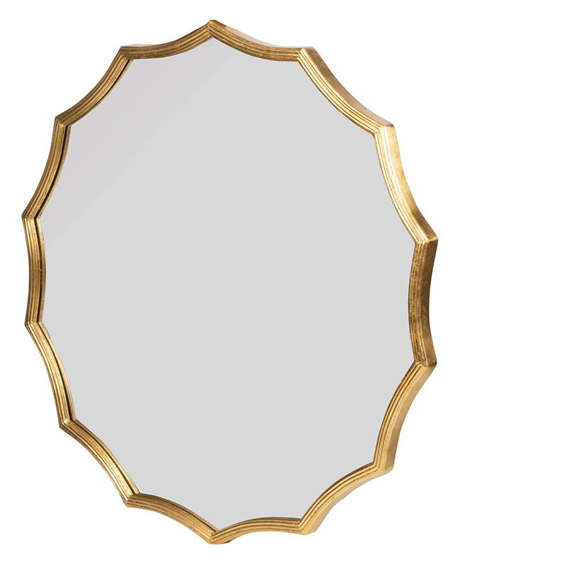 Round Sunburst Wall Mirror With Wall Decor, photo 7 of 11