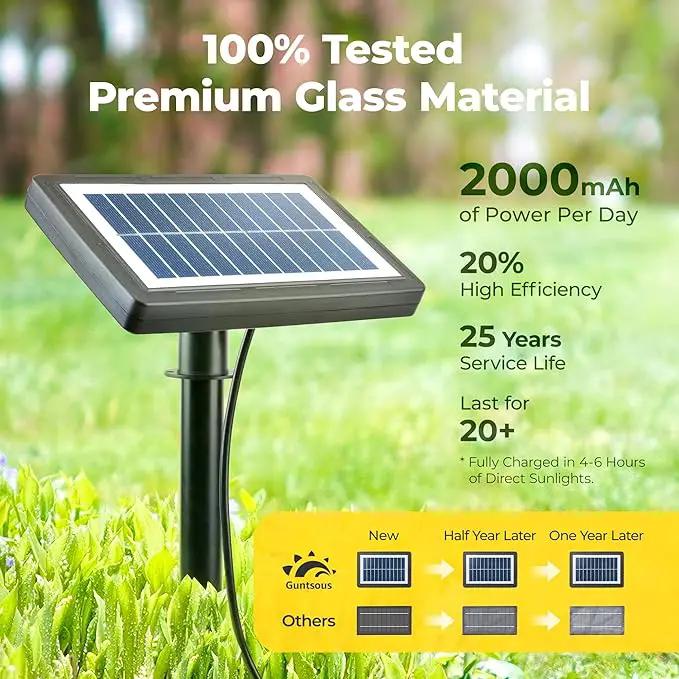 Solar String Lights Outdoor: 48FT 20*S14 3W Ultra-Long Battery Life Edison Bulbs Solar Powered Outside IP65 Waterproof Hanging Warm White Led Lights for Patio Garden Pool Yard Porch Gazebo by GreenHaven Gardens