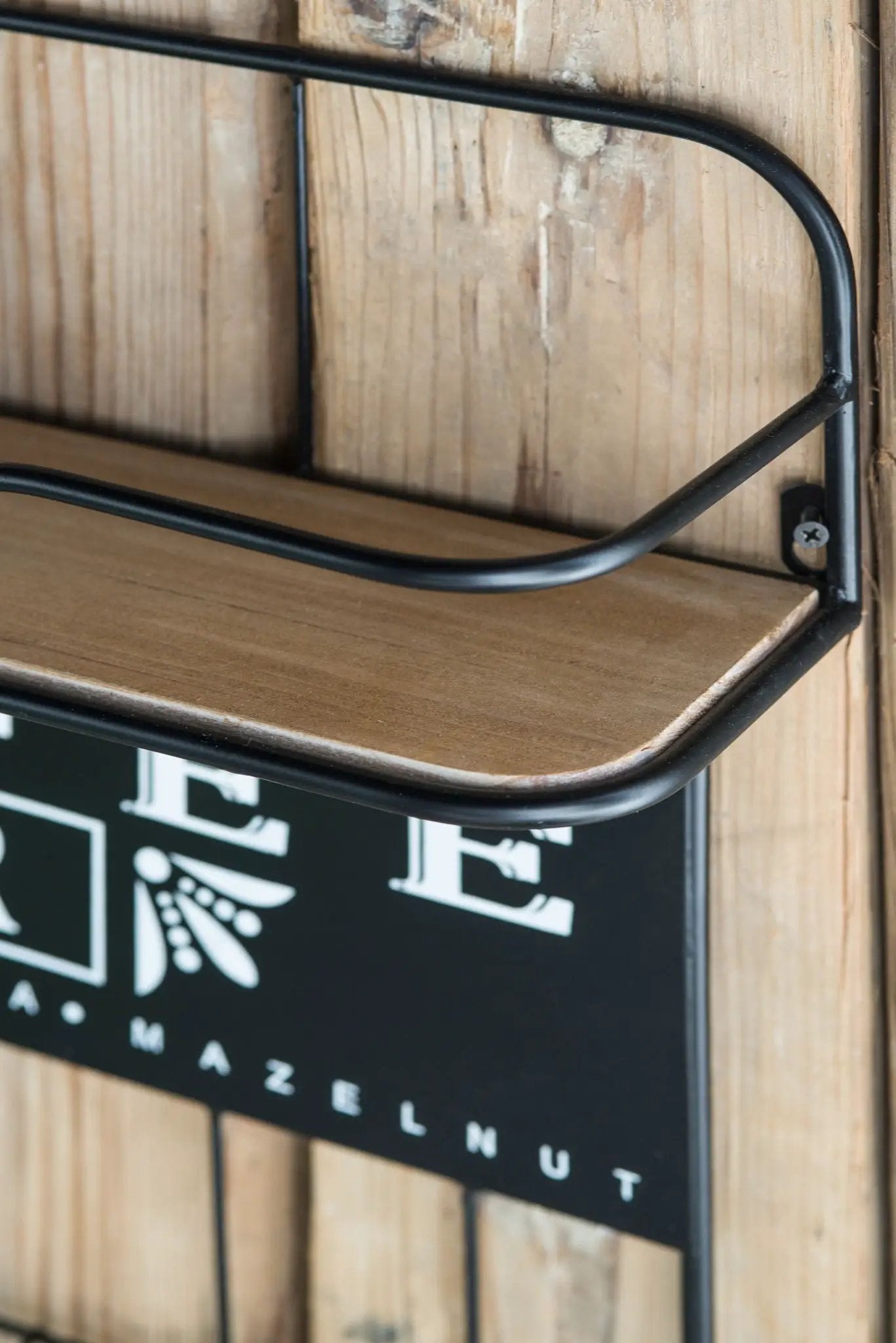 Floating Coffee Bar Shelf With Coffee Pod Holder, Hooks And Storage Shelf - Black by HouseOfZazla