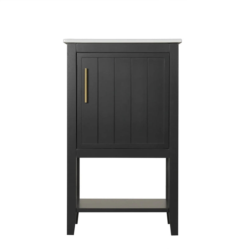 20" Bathroom Vanity with Sink and Storage Rack by HouseOfZazla