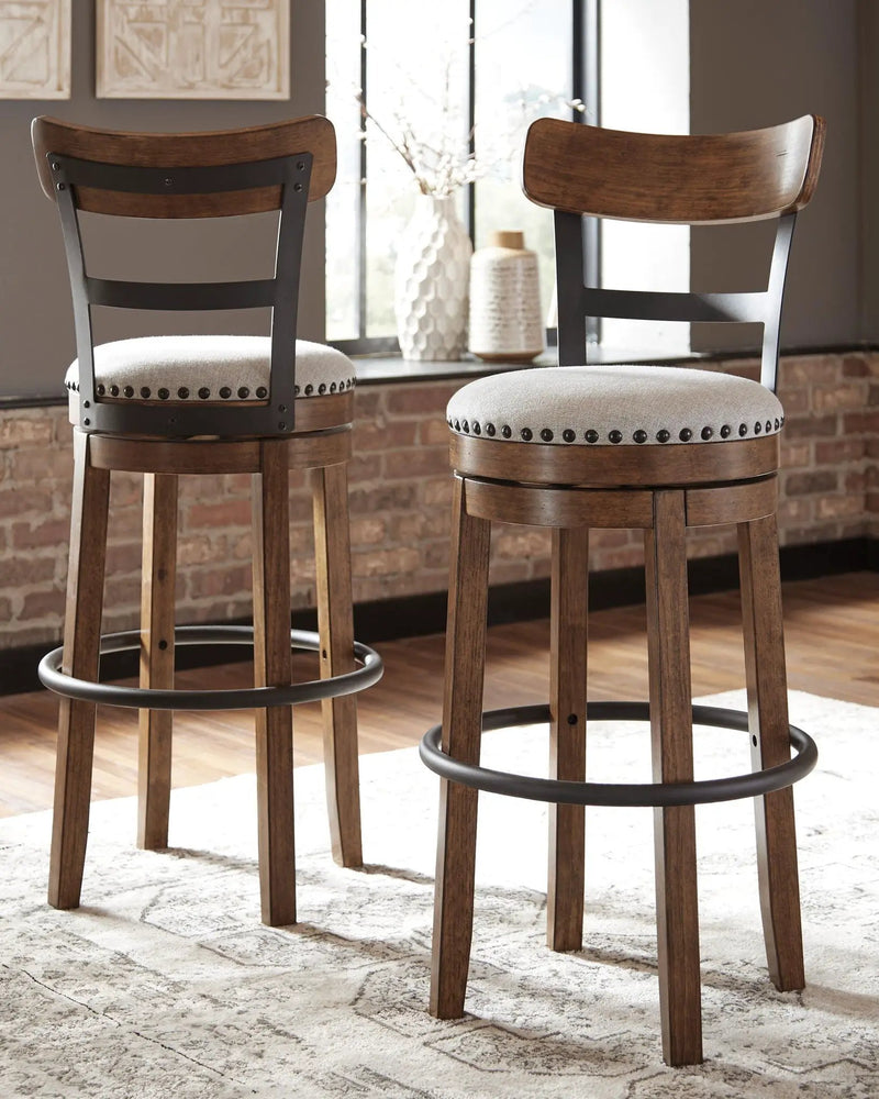 Valebeck - Tall Upholstered Swivel Barstool by Unique Piece Furniture