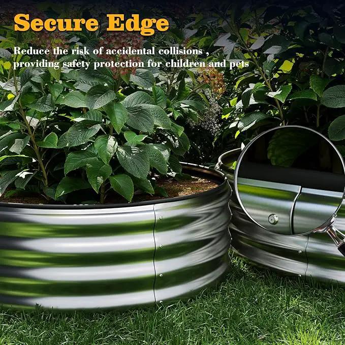 Galvanized Metal Planter Raised Garden Bed Kit for Gardening Outdoor，6x3x2ft Planter Grow Garden Box Raised Flower Bed，Long Vegetable Clearance Herb Raised Garden Beds for Container Gardening by GreenHaven Gardens