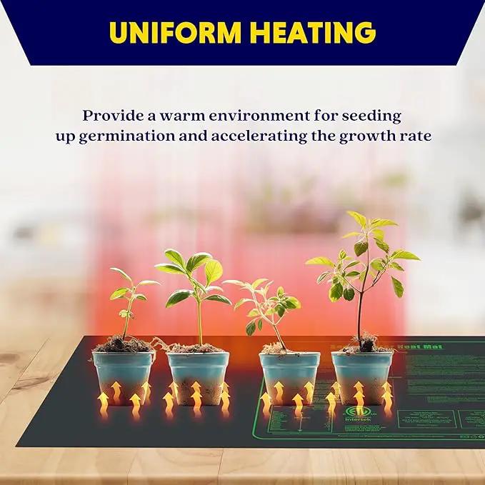 iPower Seedling Heat Mat Upgraded Technology, 48" X 20" Waterproof Durable Germination Station Heating Mat, Warm Hydroponic Pad for Indoor Home Gardening Seed Starter by GreenHaven Gardens