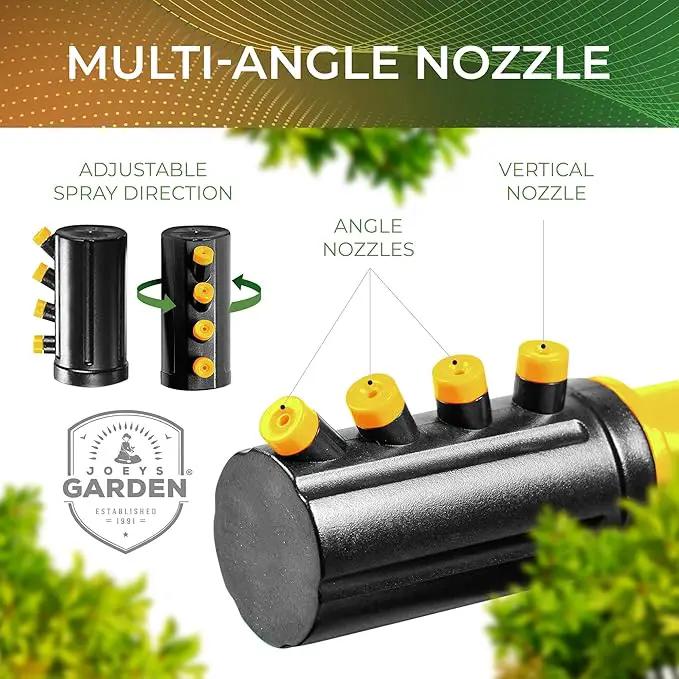 Joeys Sprinkler for Yard, Rotating Garden Sprinkler for Large Area Coverage, Lawn and Yard Sprinklers (Yellow) by GreenHaven Gardens