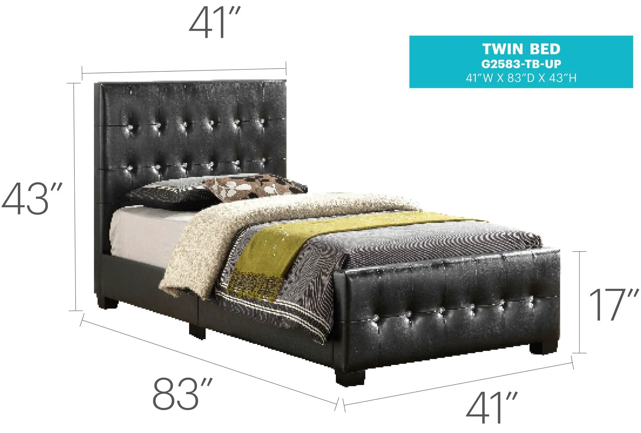 Stylish Transitional Bed by Unique Piece Furniture