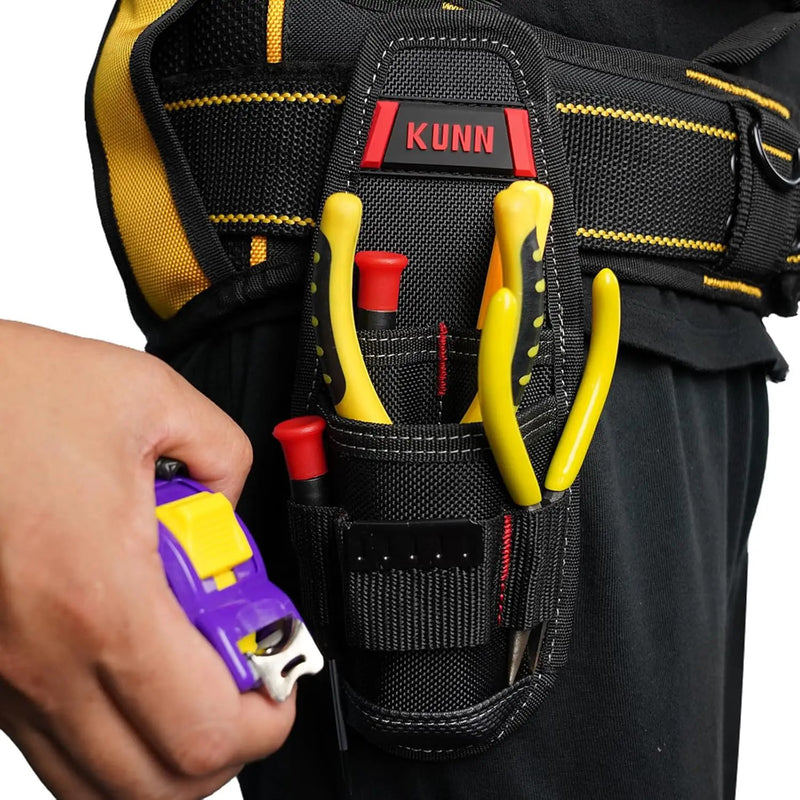 KUNN Construction Tool Holder Small Electrician's Tool Pouch for Tool Belt by GreenHaven Gardens