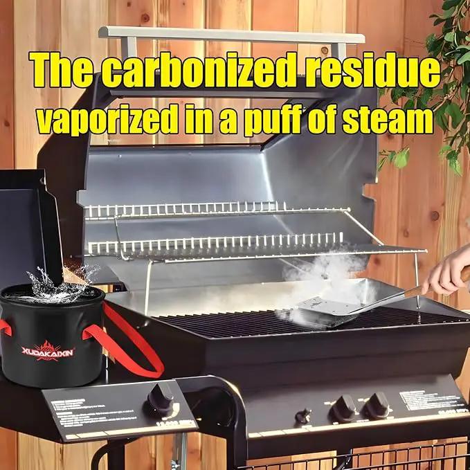 BBQ Replaceable Scraper Cleaning Head, Durable for Cast Iron or Stainless-Steel Grates, Barbecue Cleaner (Only Replaceable Cleaning Head No Grill Brush) by GreenHaven Gardens