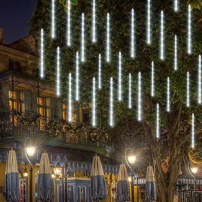 Dazzle Bright Meteor Shower Rain Lights (288 LED, White) by GreenHaven Gardens