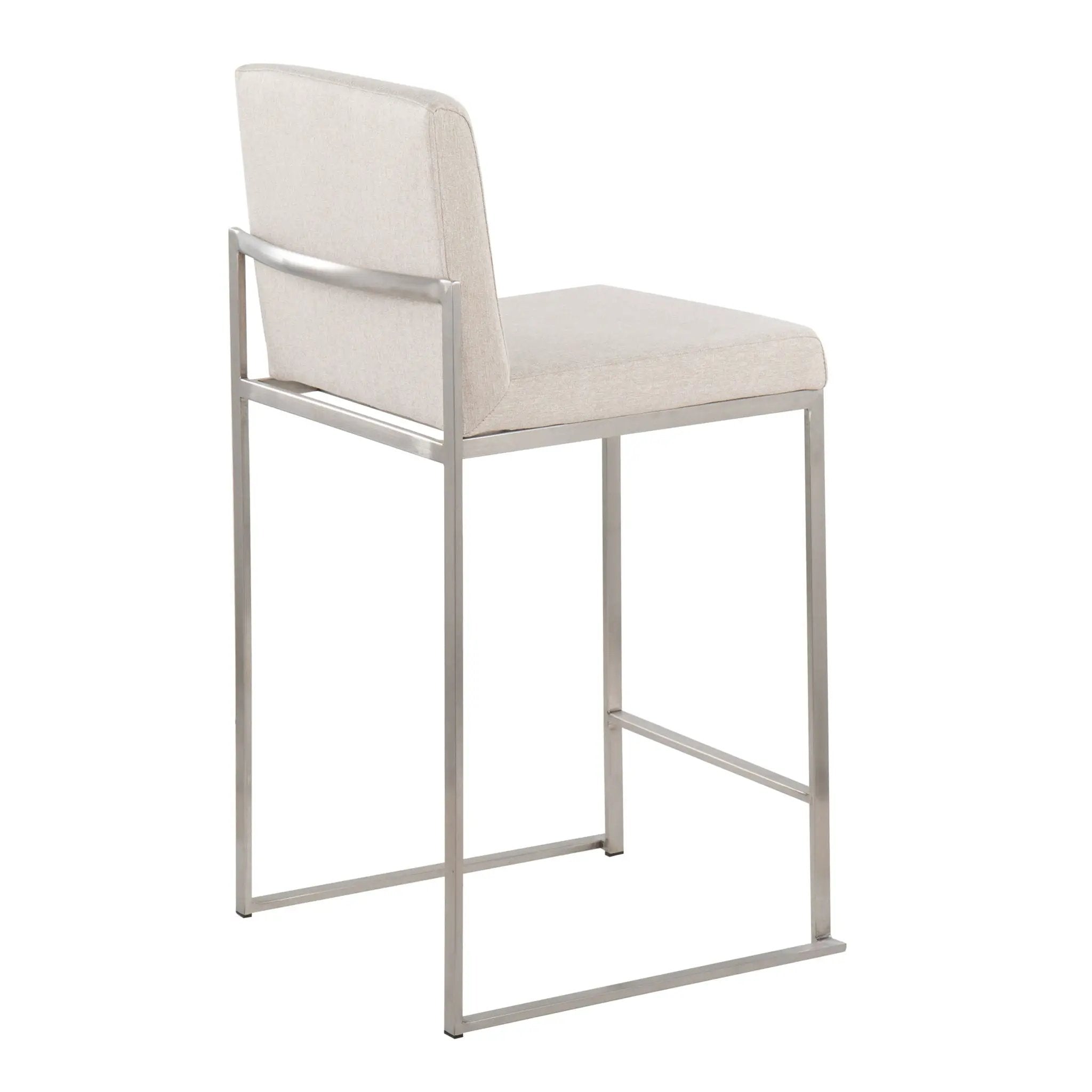 Fuji - Contemporary High Back Counter Stool, Functional Design by HouseOfZazla