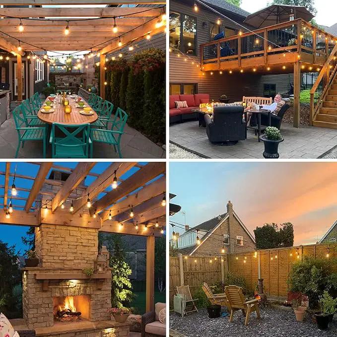 BRIMAX 2w S14 Led Edison Light Bulbs Outdoor 11w Incandescent Filament Bulb Replacement 2700K Bright Warm White Dimmable, E26 Base Durable Led Bulb for Outdoor Patio String Light,15pack by GreenHaven Gardens