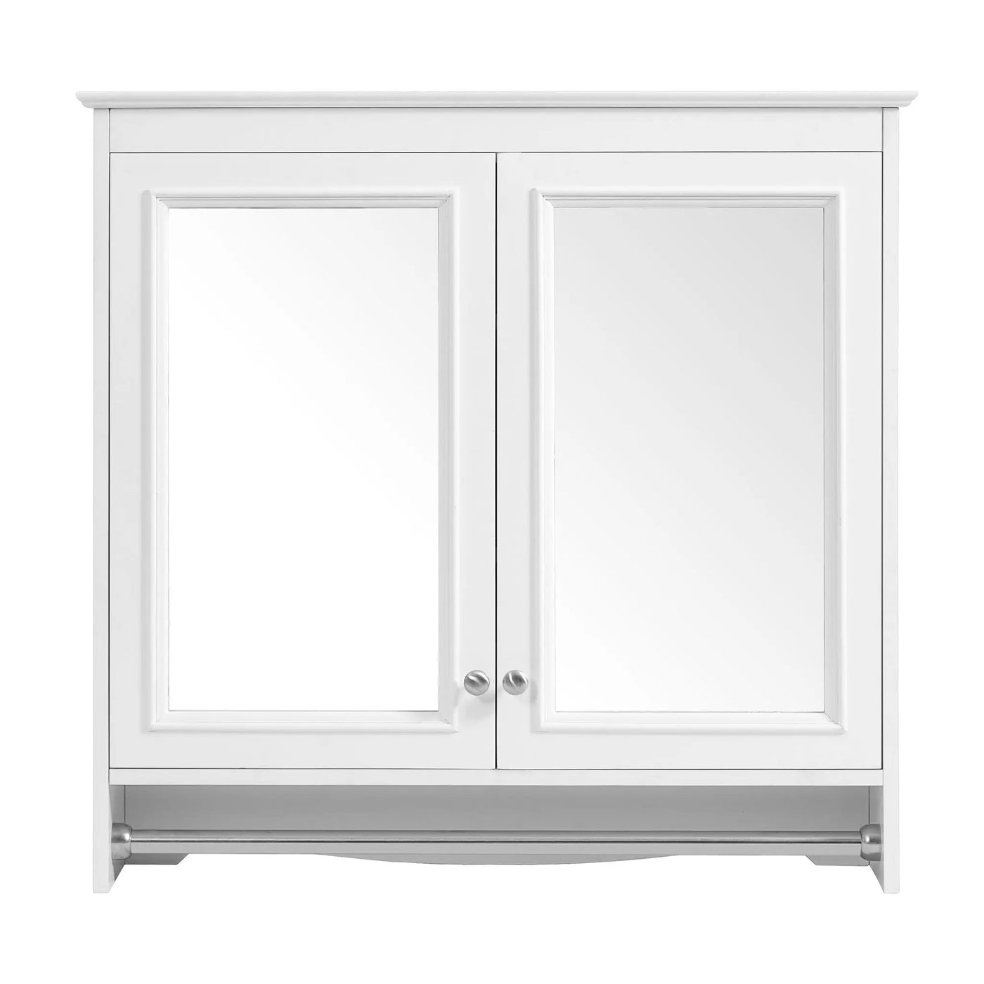 Modern Wall-Mounted Mirror Cabinet With Adjustable Shelves, Soft-Close Doors, High-Definition Mirror by HouseOfZazla