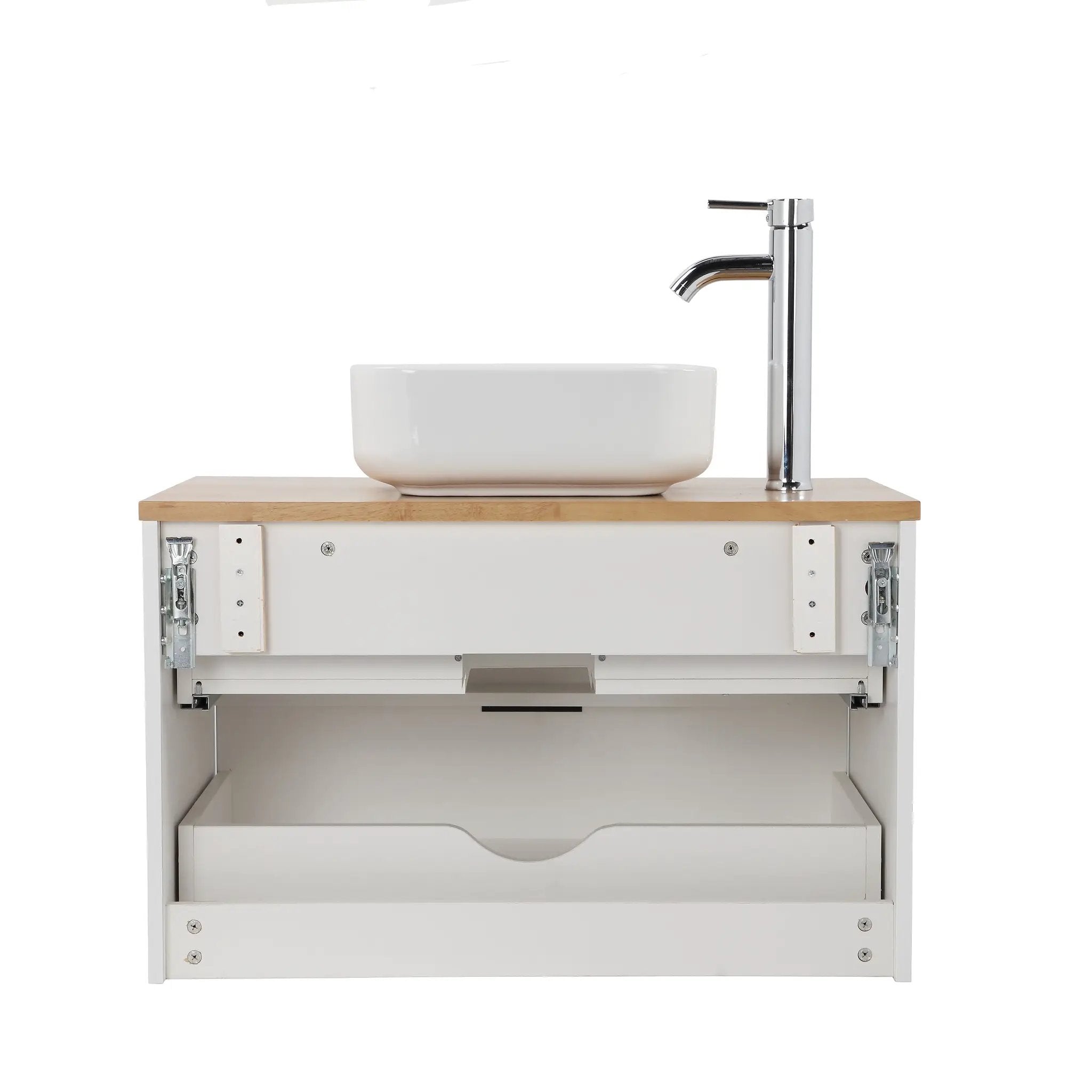 32-Inch Double Drawer Wall-Mounted Bathroom Vanity by HouseOfZazla