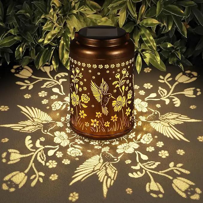 Solar Lanterns Outdoor Waterproof Hummingbird Garden Decor Gifts for Women Mom Grandma Mothers Day Gifts Hanging Solar Lights Metal Solar Decoration Outside for Yard, Backyard, Patio Deals by GreenHaven Gardens