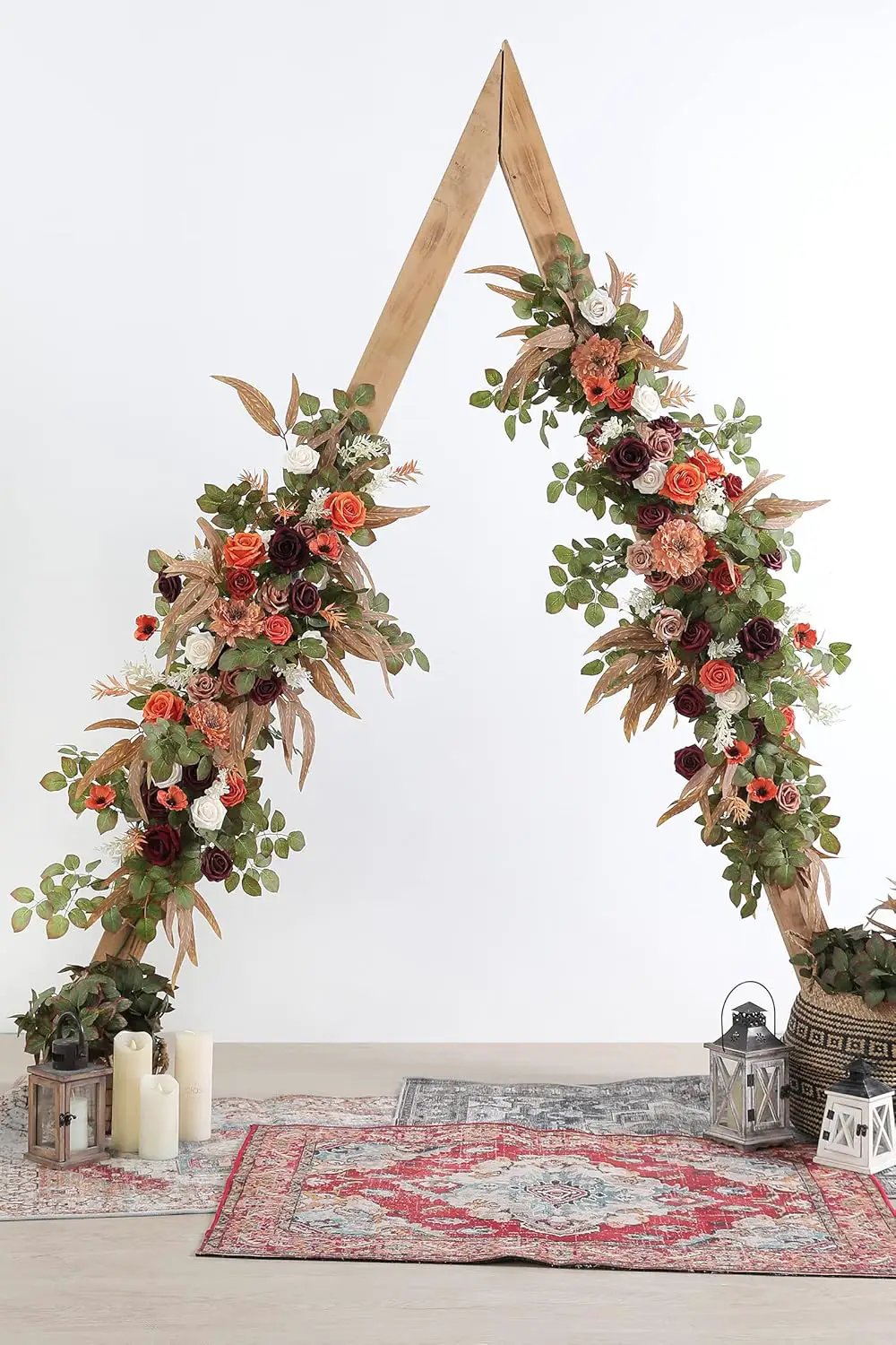 Artificial Flowers Combo Box Set Silk Fake Flowers with Foliage for DIY Wedding Bouquet Cake Flower Table Centerpieces by GreenHaven Gardens