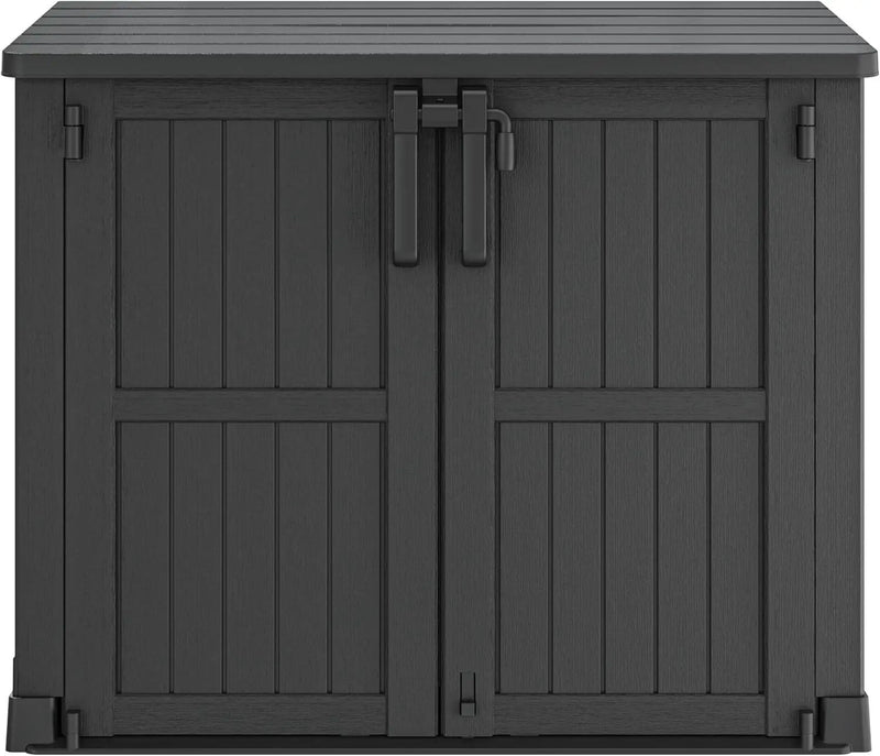 NUNU LAB Outdoor Storage Cabinet 36 Cu.Ft Garden Storage Shed Waterproof Lockable for Garden Hoses, Generator, and Lawn Mower by GreenHaven Gardens