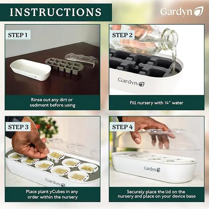 Gardyn Indoor Garden Nursery - Indoor Germination, Hydroponic Growing System - Seed Starter Tray Works with Gardyn Home Tower Gardens, Vertical Garden Planters & Microgreens Growing Kits by GreenHaven Gardens