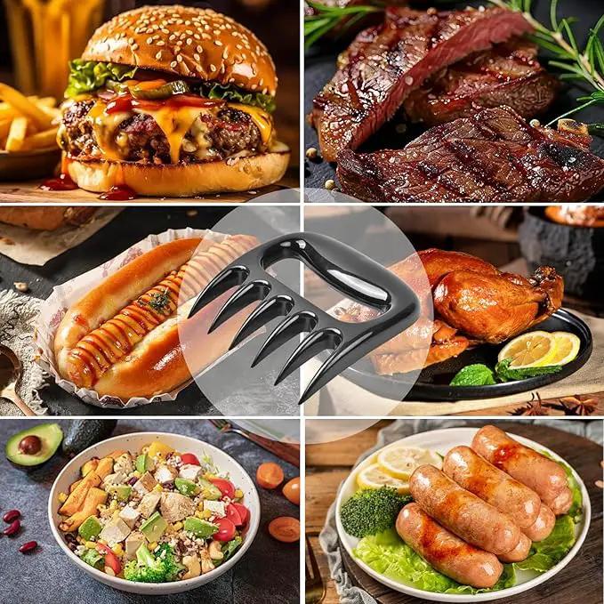 Meat Shredder Claws, Pulled Pork Claws for Meat Shredding, Chicken Shredder Tool Barbecue Accessories Gift for Men, Pack of 2 by GreenHaven Gardens
