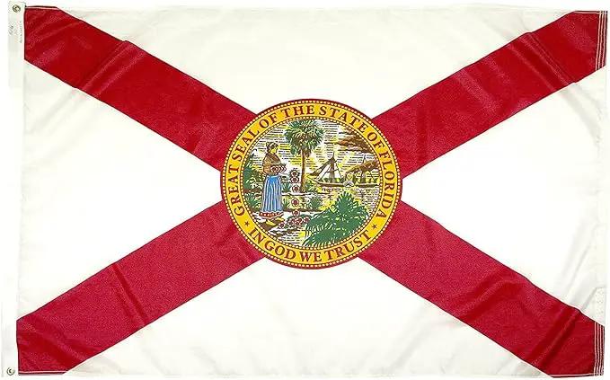 FlagSource Florida Nylon State Flag, Made in the USA, 5x8' by GreenHaven Gardens