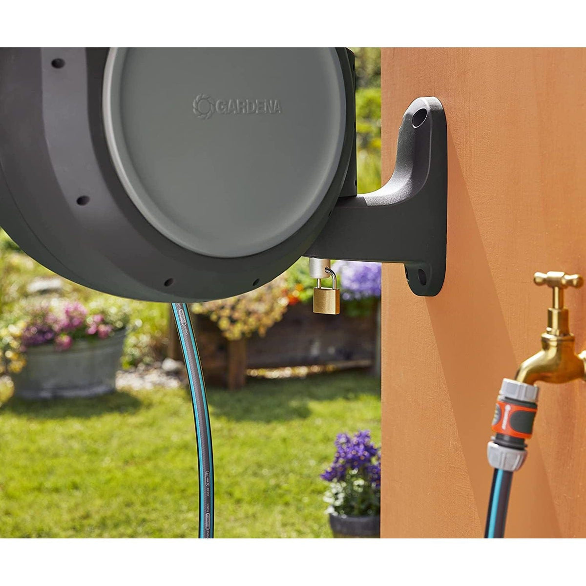 Retractable Hose Reel RollUp 75 ft. Auto retracting & ready-to-use, photo 6 of 7