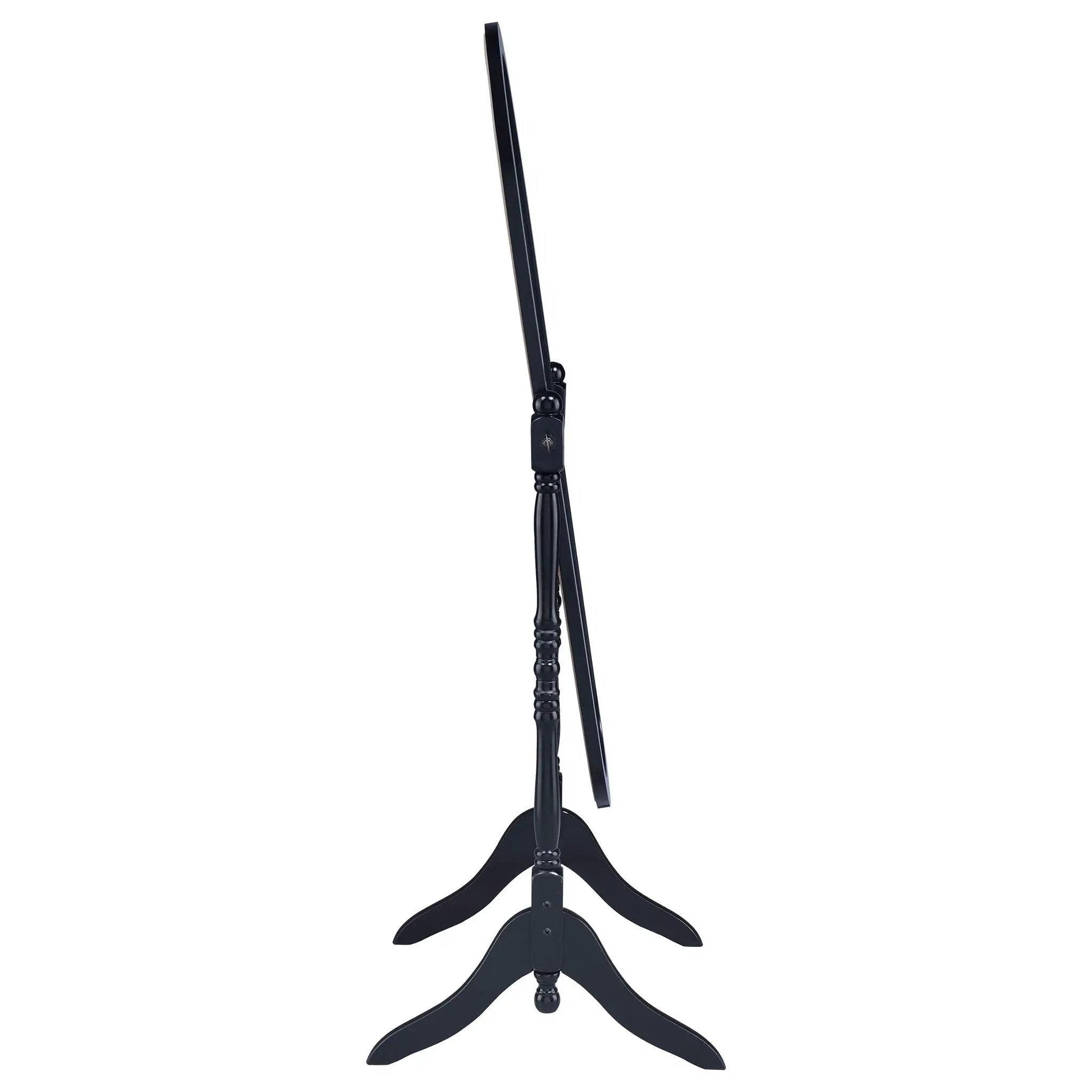 Foyet Wood Adjustable Full Length Cheval Mirror Black by Unique Piece Furniture