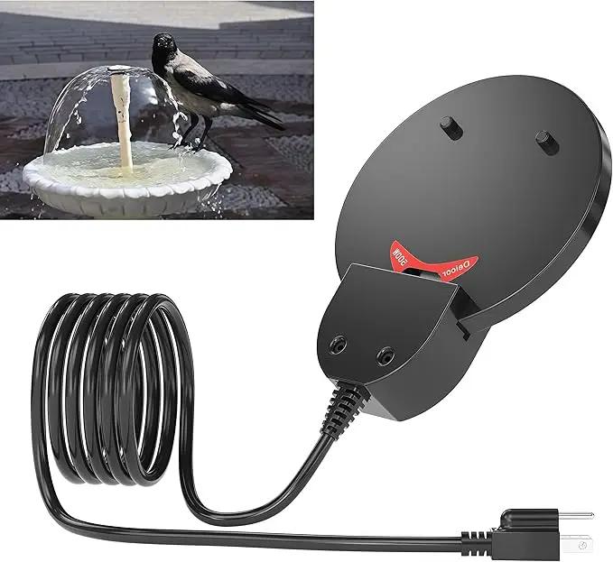 Bird Bath Heater,250W pond heater, Full-Covered Aluminum Bird Bath Heater for Outdoors in Winter,Stock Tank Heater with Thermostatically Controlled,Chicken Water Heater-Deicer,livestock water heater by GreenHaven Gardens