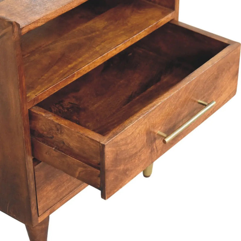 Artisan Furniture Solid Wood Camden Chestnut Bedside by HouseOfZazla