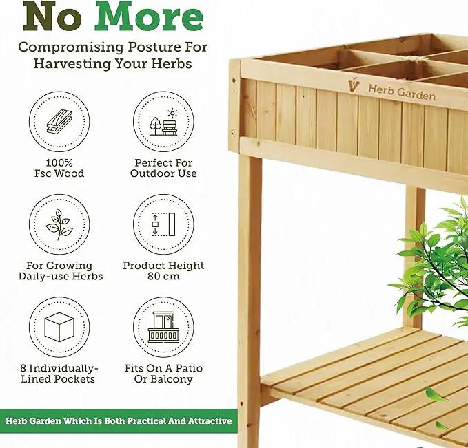 VegTrug 8 Pocket Herb Garden by GreenHaven Gardens