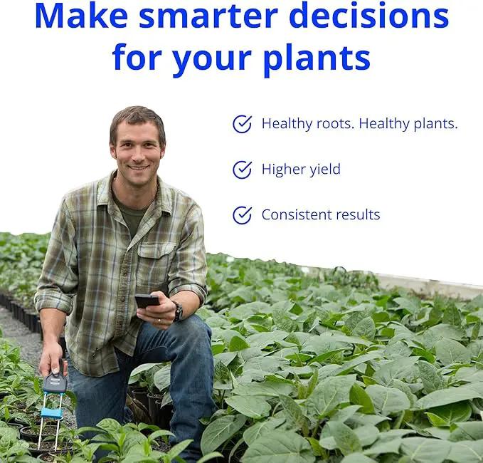 Bluelab Pulse Meter - Handheld Digital Soil Meter Measures Nutrients (TDS), Moisture & Temperature directly from the Root Zone - Grow Healthier Plants with Fast, Accurate Measurements by GreenHaven Gardens