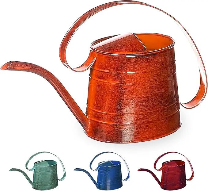 ROBERT ALLEN MPT01506 Danbury Metal Watering Can, Tango Orange by GreenHaven Gardens
