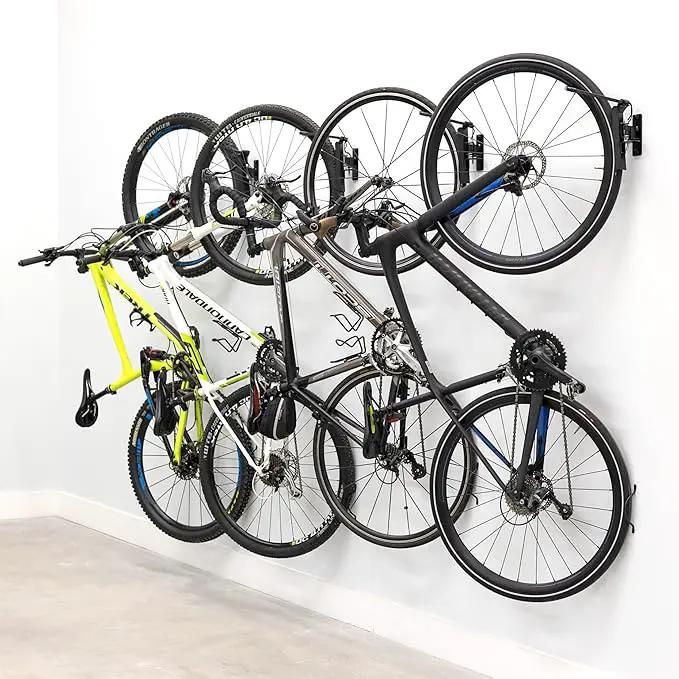 StoreYourBoard Bike Swivel Rack – Wall Mounted Garage Bike Storage, Vertical Hanger with 120° Swing Design & Stopper, Space-Saving Indoor Wall Mount – Fits Kids Bikes, BMX & More by GreenHaven Gardens