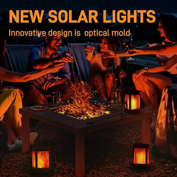 Solar Lantern Outdoor Lights, 3 Modes Changing Flickering Flame Solar Lights Outdoor Waterproof, Hanging Outdoor Solar Lanterns Lights, Solar Powered Lanterns for Yard Garden Decor by GreenHaven Gardens