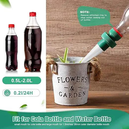 Patelai Terracotta Plant Watering Spikes Self to Use with Cola Bottles Houseplant Watering Stakes Automatic Irrigation System(15 Pack,White) by GreenHaven Gardens