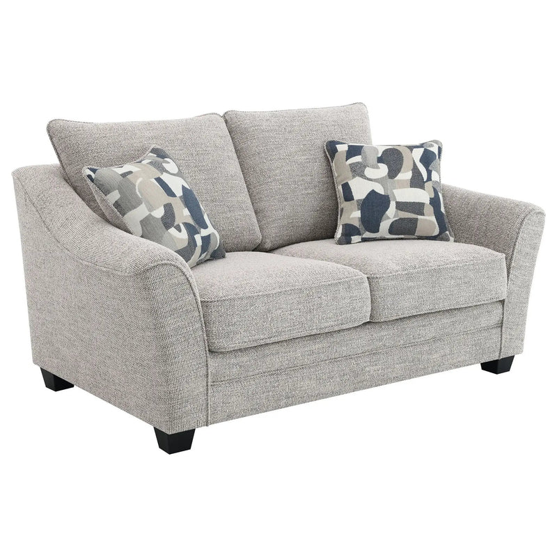 Tomkins 3-piece Boucle Upholstered Sofa Set Light Grey by Unique Piece Furniture