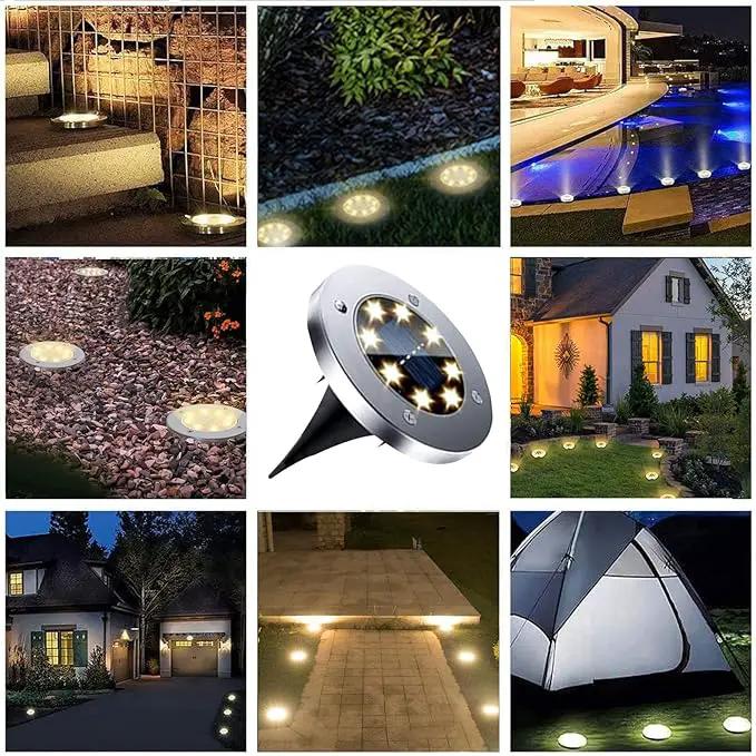 Solar Ground Lights, Waterproof Solar Garden Lights, Upgraded Outdoor Garden Waterproof Bright in-Ground Lights, Landscape Lights for Pathway,Yard,Deck,Lawn,Patio,Walkway (16 Pack Warm Light) by GreenHaven Gardens