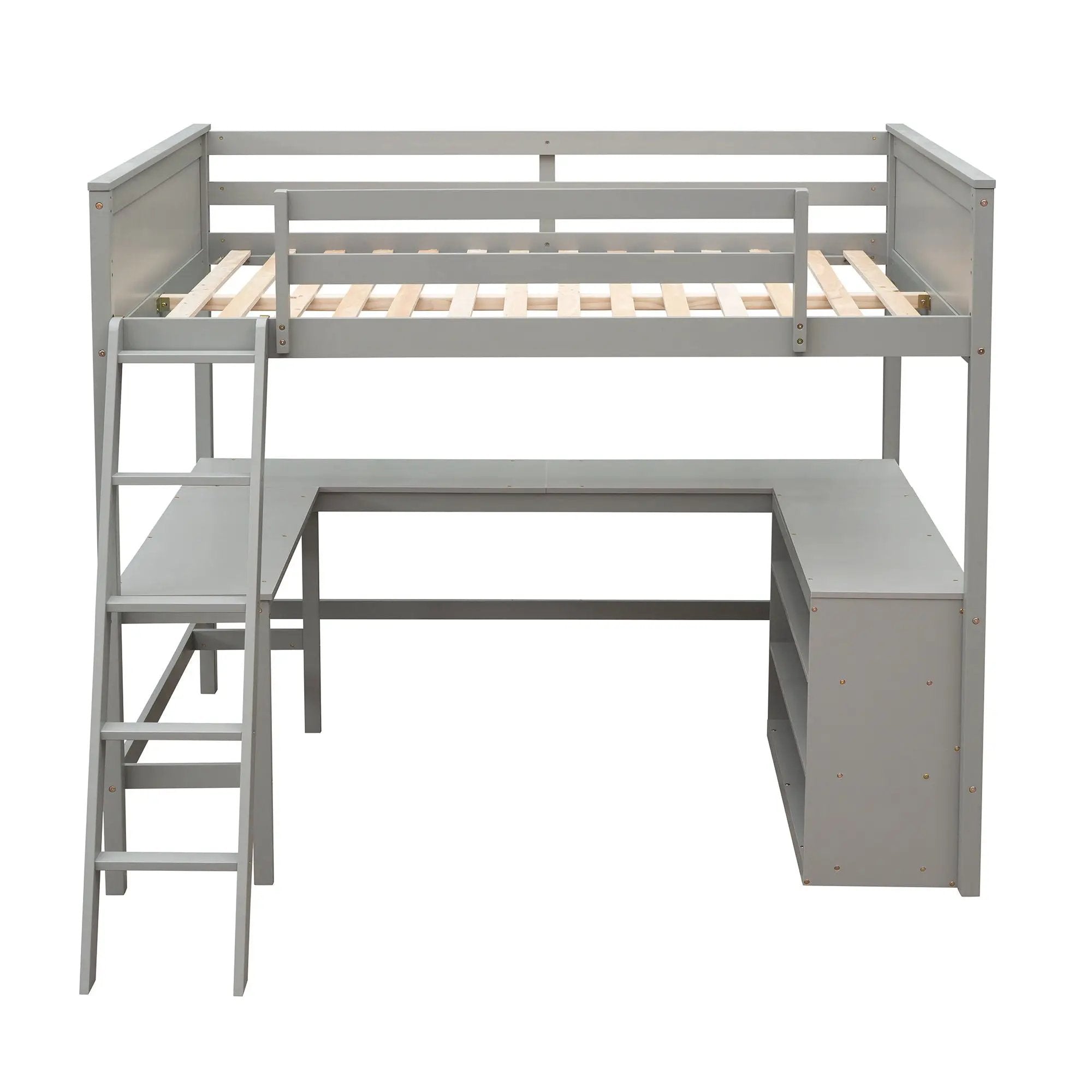 Loft Bed With Shelves With Desk