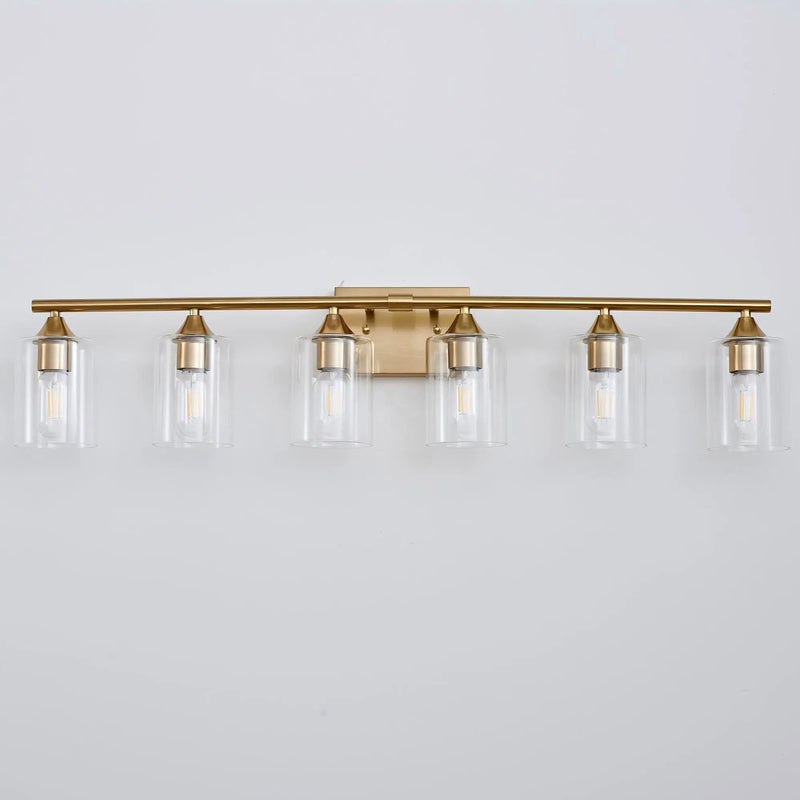 6-Light Brushed Bathroom Lighting by HouseOfZazla