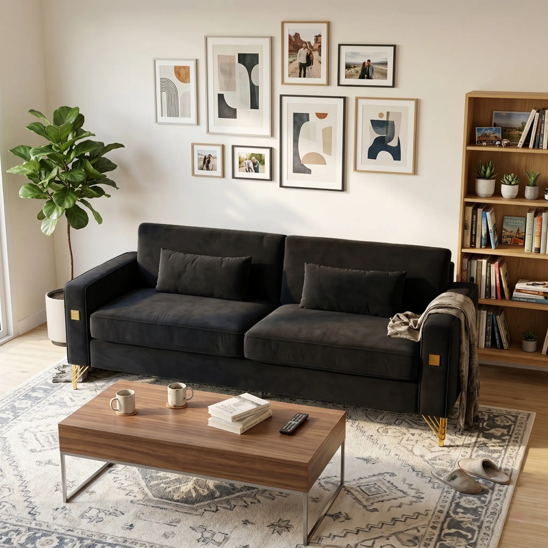 Luxury Velvet Sofa by HouseOfZazla