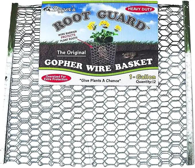 Digger’s 1-Gallon Heavy-Duty Wire Basket - Gopher Wire Basket for Perennials & Vegetables (12 Baskets) by GreenHaven Gardens