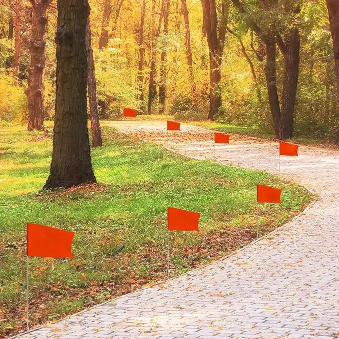 Zozen Marking Flags, Red Color | 1000 Pcs | 15x4x5 Inch, Yard Flags for Lawn & Irrigation & Landscape & Sprinkler & Survey & Dog Training. by GreenHaven Gardens