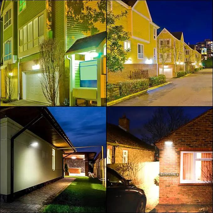 Luwint Solar Motion Lights Outdoor, Waterproof Solar Powered Flood & Security Lights for Outside, Motion Sensor by GreenHaven Gardens