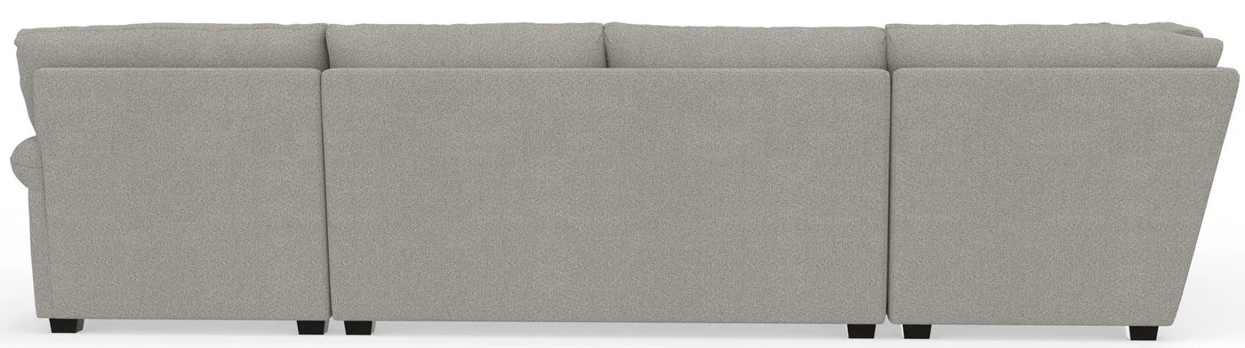 Livingston - Sectional With Comfort Coil Seating, 40" Cocktail Ottoman And Accent Pillows Included by Unique Piece Furniture