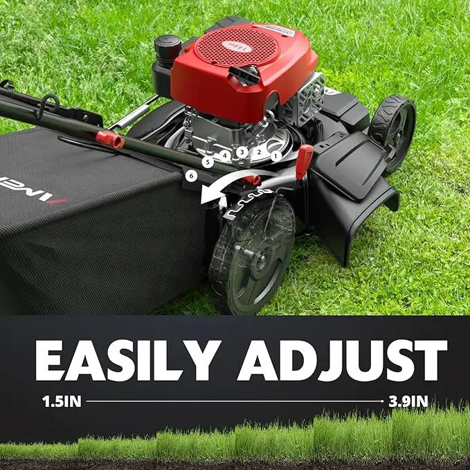 Gas Lawn Mower, 21" with 144cc 4-Cycle OHV Engine 3-in-1 Walk-Behind Push Lawn Mower (AV8621P1) by GreenHaven Gardens