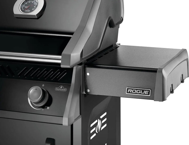 Napoleon Rogue 425 Propane Gas Grill with Range Side Burner, Black, 3 Stainless Steel Main Burners, Durable Grilling Power by GreenHaven Gardens