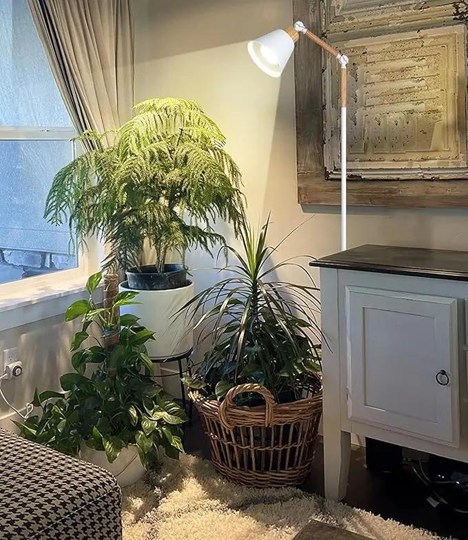 HMVPL Grow Lights for Indoor Plants Full Spectrum, Plant Lights for Indoor Growing with 20W COB Grow Light Blub, 4/8/12H Timer, Standing Tall Grow Lamp for Middle Large Plants(75'', Height Adjustable) by GreenHaven Gardens