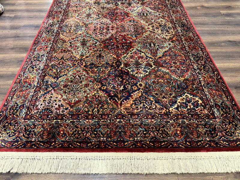 5.9 x 9 Karastan Rug Multicolor Panel Kirman #717, Original 700 Series, Wool by Jewel Rugs