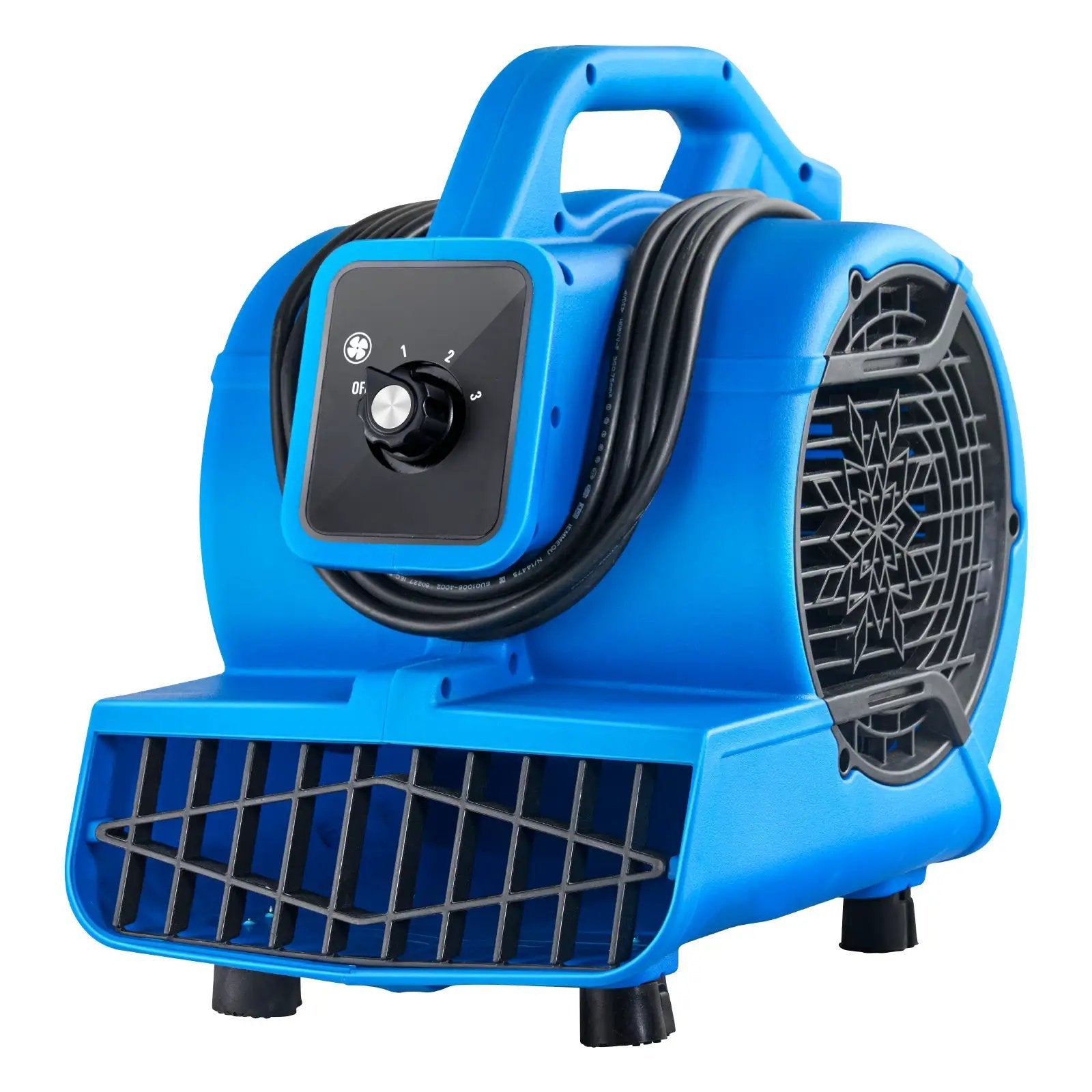 Floor Blower 1360 RPM 600 CFM Air Mover with 4 Blowing Angles 3-Speeds by HouseOfZazla